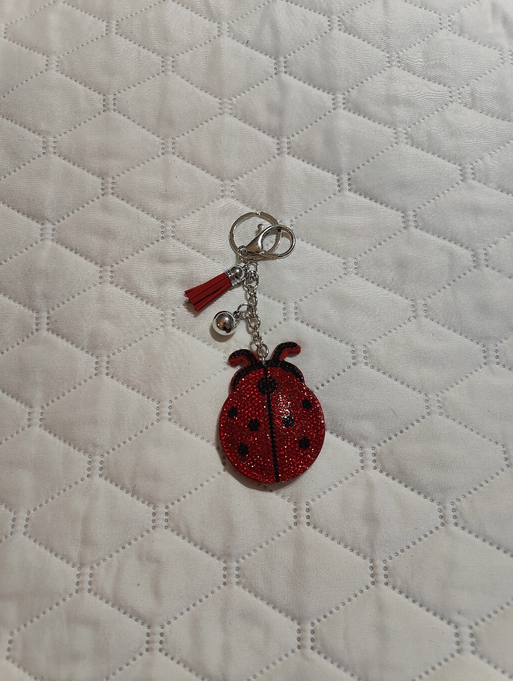Ladybug Red Bag Charm Keychain NWT - Picture 3 of 3